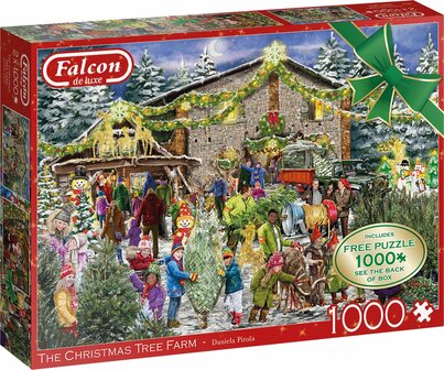 11394 Falcon puzzel The Christmas Tree Farm 2x1000 stukjes