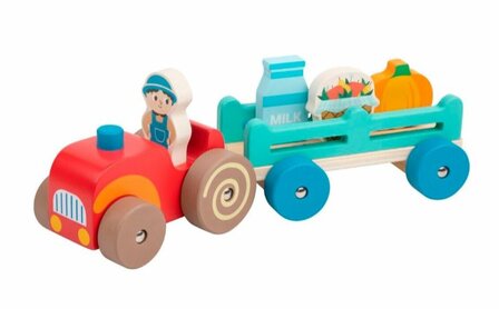 94173 Playing Kids Houten Tractorset