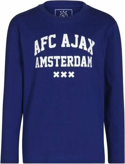 92102 Ajax Kinderpyjama - lange mouw - blauw - maat 128/134