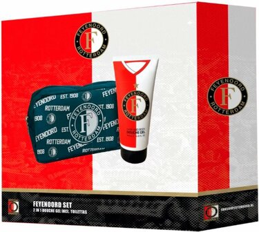 92515 Feyenoord Geschenkenset Douchegel+Toilettas