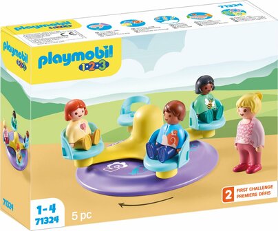 71324 PLAYMOBIL 1.2.3 Kindercarrousel 