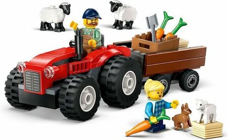 60461 LEGO City Rode tractor met aanhanger en schapen