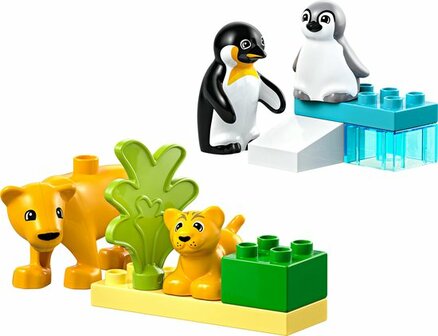 10442 LEGO DUPLO Stad Families van wilde dieren: pingu&iuml;ns en leeuwen