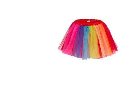 76874 Tule Rok Kids Regenboog Carnaval &eacute;&eacute;n Maat    