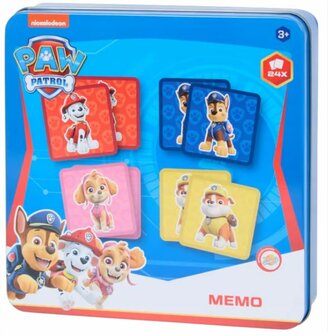 84080 Paw Patrol Memory spel in blik geheugenspelletje