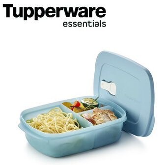 61906 Tupperware Crystalwave Vakjesbord Blauw   