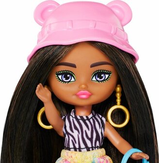 637340 Barbie Extra Fly Mini Mini&#039;s Pop Zwart Haar