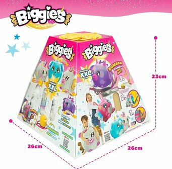 22904 Biggies Licorne paars Hond Opblaasbare pluchen Knuffel