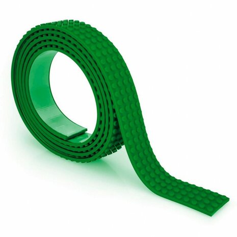 Mayka bouwblokjes tape donker groen 2 meter / 4 studs