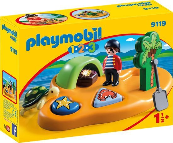 9119 PLAYMOBIL 1.2.3 Pirateneiland