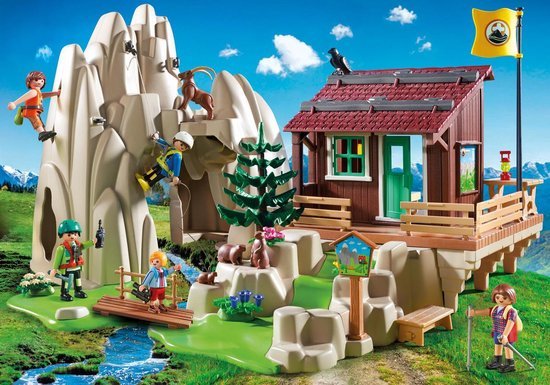 9126 Playmobil Bergbeklimmers met berghut