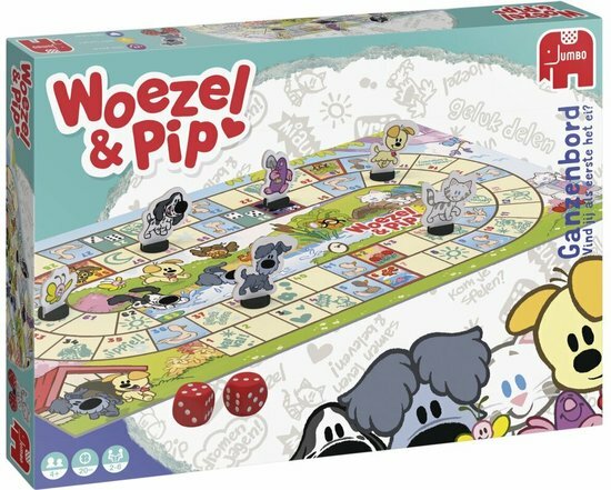 81308 Jumbo Spel Woezel en Pip Tovertuin Ganzenbord