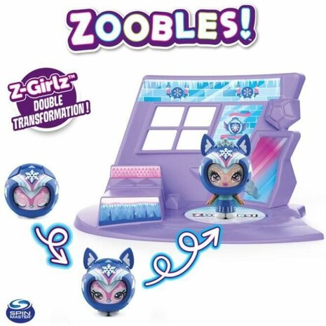 69692B Zoobles Z-Girlz Snowfie blauw 3-delig