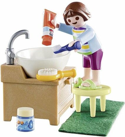 70301 PLAYMOBIL  Kind met wastafel