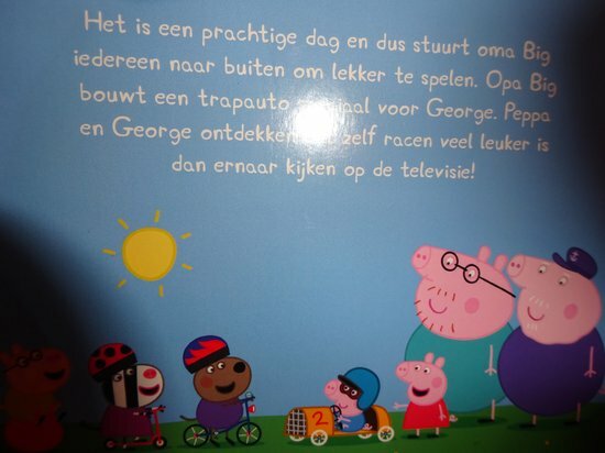 92567 Peppa Pig De raceauto van George Leesboek 