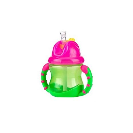 41278 Nuby Flip It Antilekbeker Groen/roze