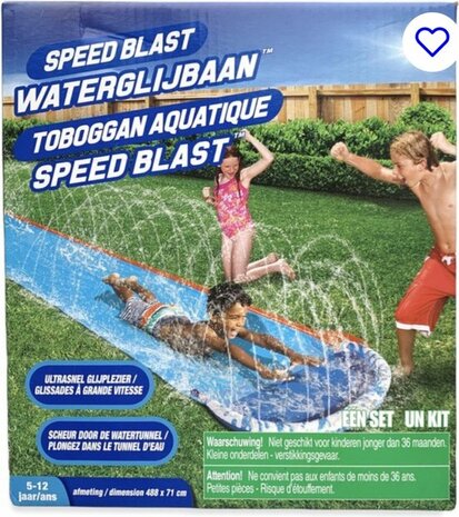 17390 Speed Blast  Waterglijbaan/glijmat  488 x 71 cm