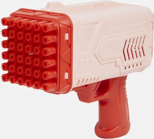 76434 Bellenblaaspistool Roze / Rood 32 shots en verlichting + 100ML bellenblaas vloeistof