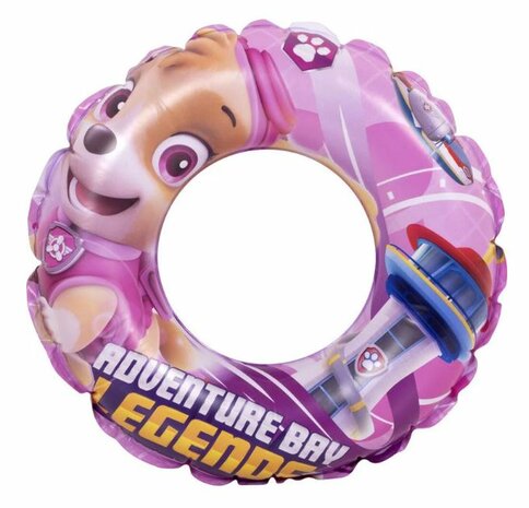 48635 Opblaasbare Zwemring Paw Patrol Skye roze.