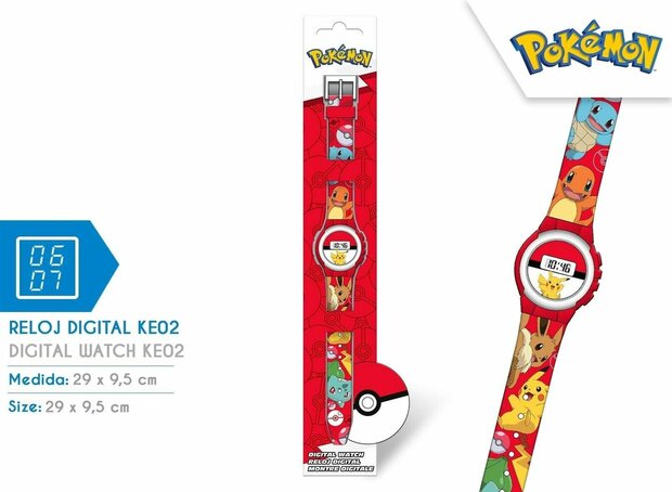 74731 Pokemon Horloge digitaal