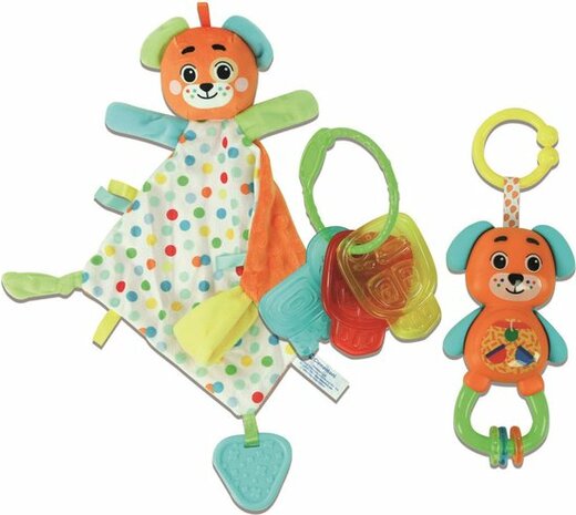 78049 Baby Clementoni Baby Cadeau Set Puppy Oranje