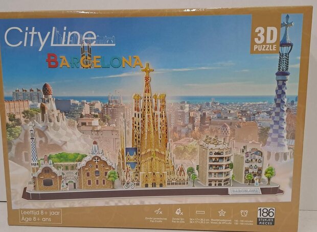 73409 Cubic Fun Puzzel City Line Barcelona 3D