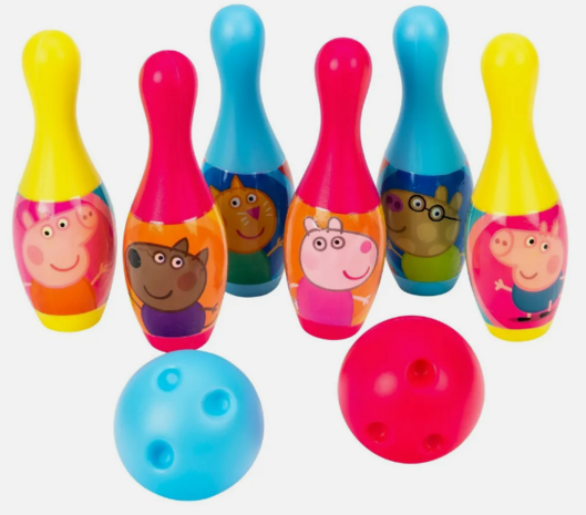 92813 Peppa Pig Bowlingset 8dlg