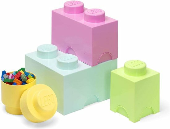 47584 LEGO Opbergbox Brick Pastel Set van 4 Stuks