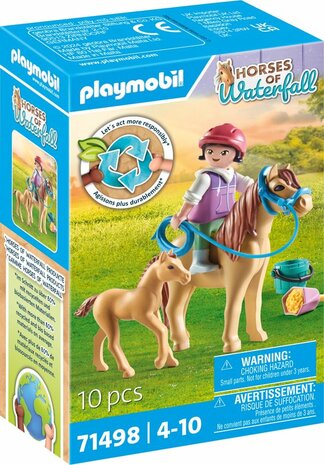 71498 PLAYMOBIL Horses of Waterfall Kind met pony en veulen