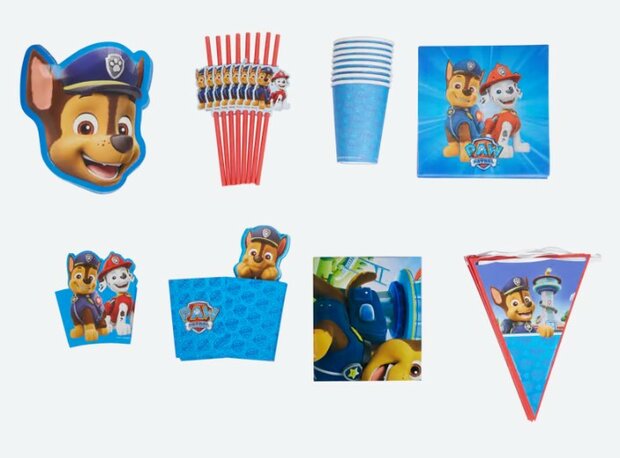 52527 Paw Patrol Chase Feestpakket 52- delig