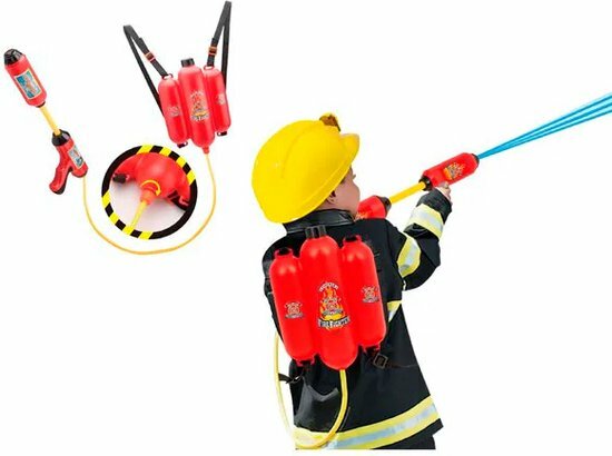 53583 Speelgoed  Brandweer Brandblusser Waterpistool