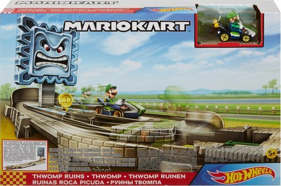 73224 Hot Wheels Mario Kart Nemesis Track Set Thwomp   