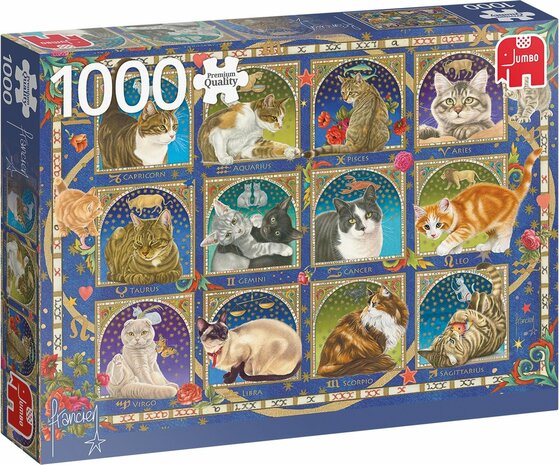 18853 Jumbo Puzzel Francien Cat Horoscope Summer 1000 stukjes