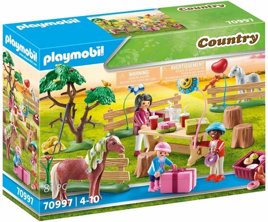 70997 PLAYMOBIL Country Kinderverjaardagsfeestje op de ponyboerderij