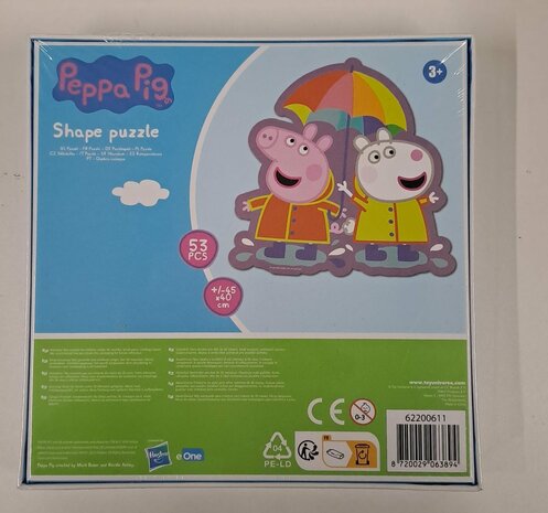 63995 Peppa Pig  Shape Puzzel 53 pcs Paraplu