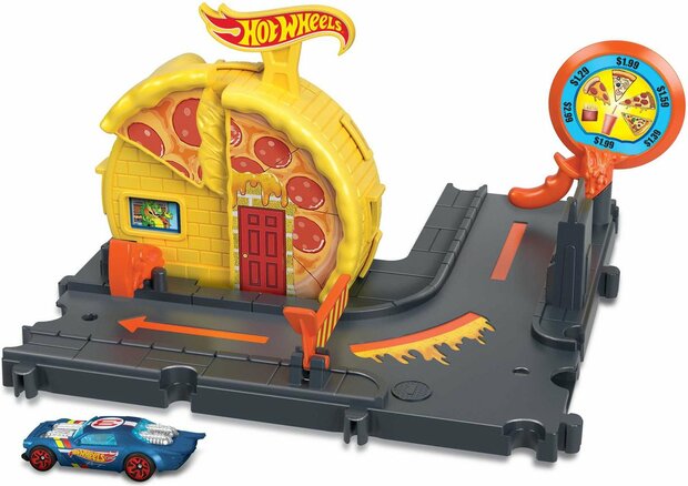 09708 Hot Wheels City Explorer Speedy Pizza Pick-Up