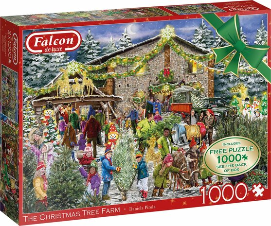 11394 Falcon puzzel The Christmas Tree Farm 2x1000 stukjes