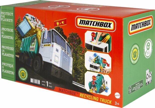 75195 Mattel Matchbox Recycling Vrachtwagen