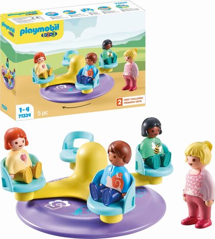 71324 PLAYMOBIL 1.2.3 Kindercarrousel 