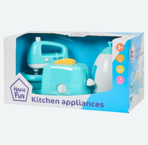 98580 House Fun Keukenapparaten Mixer, Broodrooster en Waterkoker