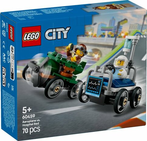 60459 LEGO City Raceautopakket: vliegtuig vs. ziekenhuisbed