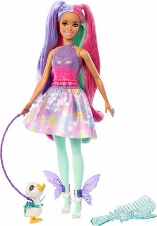 77643 Barbie A Touch of Magic pop  32 cm Paars/Roze