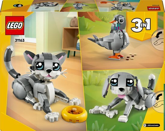 31163 LEGO Creator 3in1 Speelse kat dieren