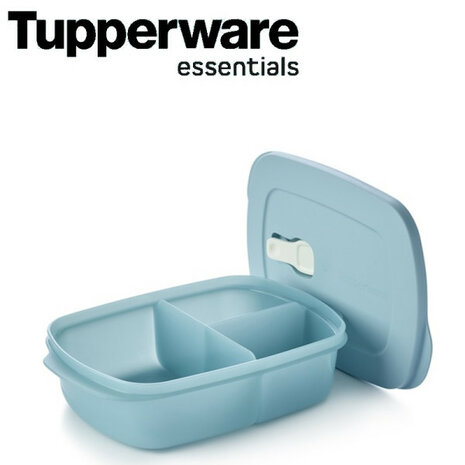 61906 Tupperware Crystalwave Vakjesbord Blauw   