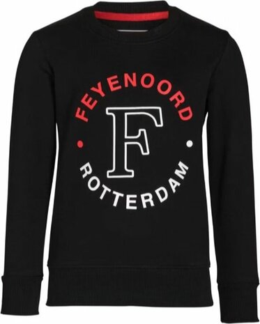 91990 Feyenoord Kindersweater Zwart Maat 104-110