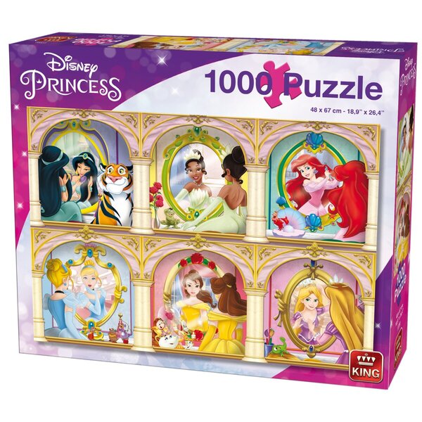 impuls maximaal slijtage 55991 KING Puzzel Disney Princess Mirror 1000 Stukjes - ALMAspeelgoed.nl