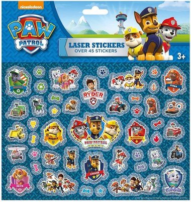 720299 Totum Holografisch Stickervel Paw Patrol 30 Stuks