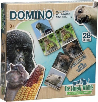 89292 The Comedy Wildlife Houten Domino 28 Stukjes