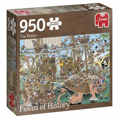 81895 Jumbo Puzzel Pieces of History The Pirates 950 Stukjes