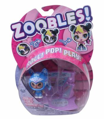 69692B Zoobles Z-Girlz Snowfie blauw 3-delig